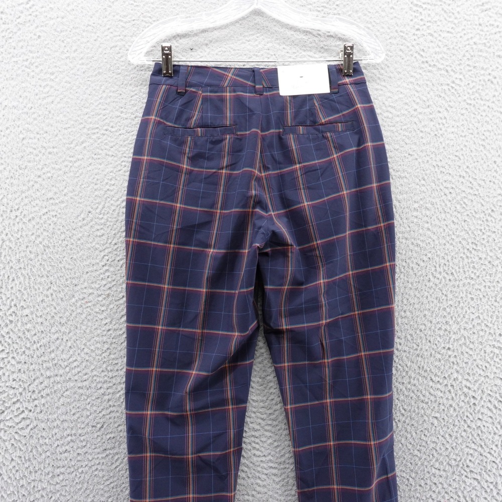 Walter Hagen Clubhouse Plaid Golf Pants Womens 0 Dark Navy Blue WGH15413YD NEW - Picture 4 of 16